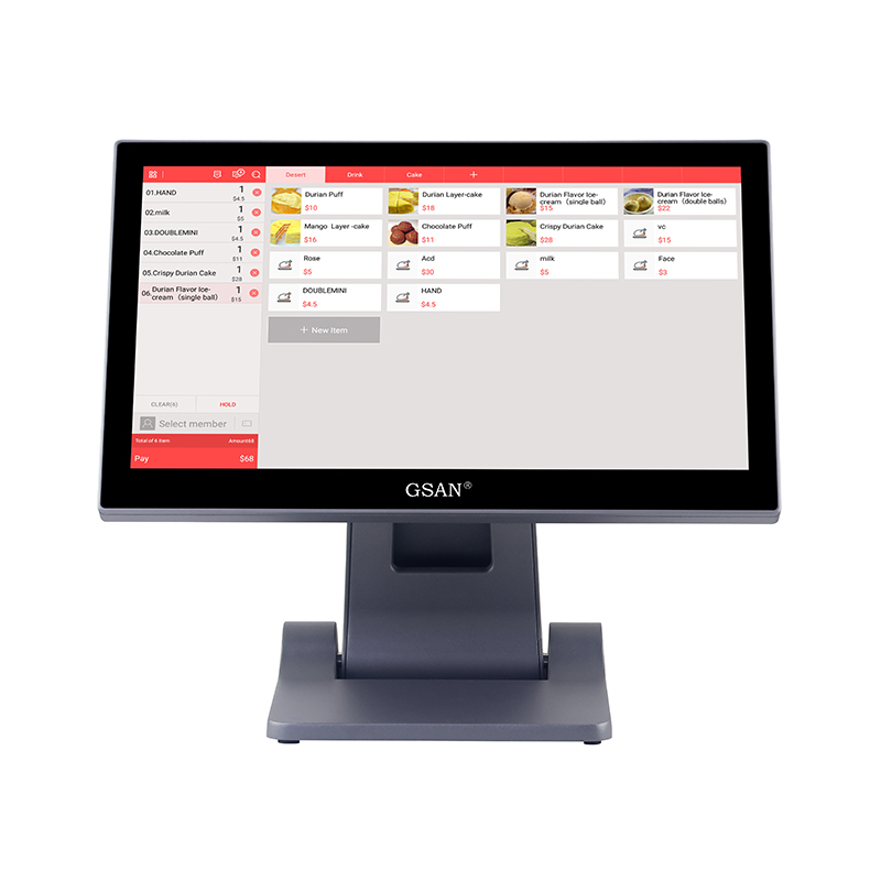 Sistema pos com tela sensível ao toque,