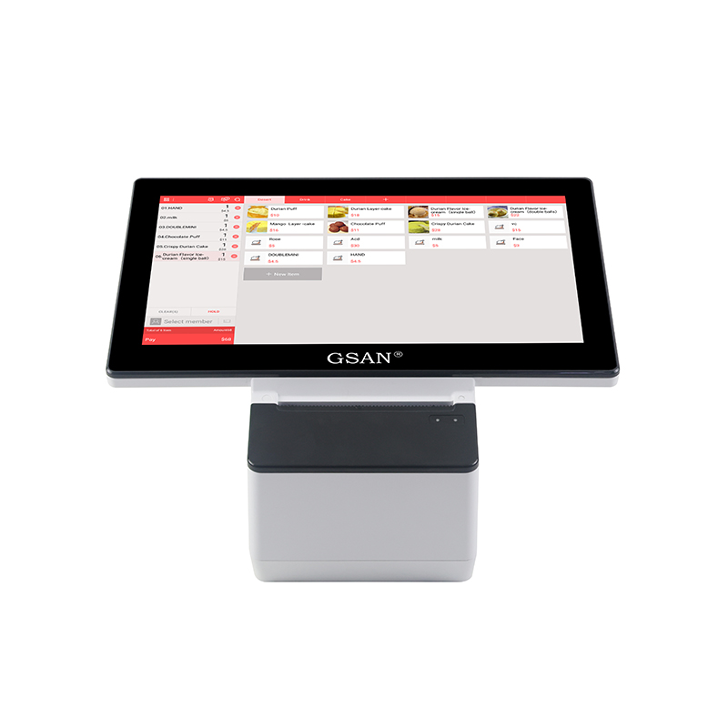 GS-TD30 POS Touch Caixa registradora tudo em uma tela de toque terminal POS para restaurante