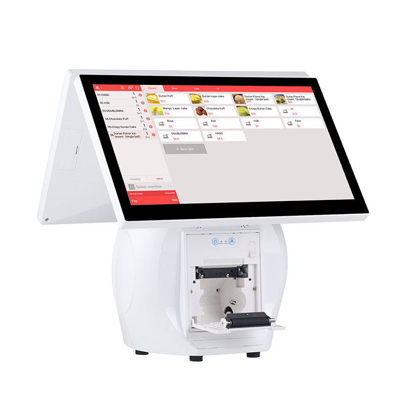 15,6' Sistema POS com tela de toque para computador de pagamento tudo em um