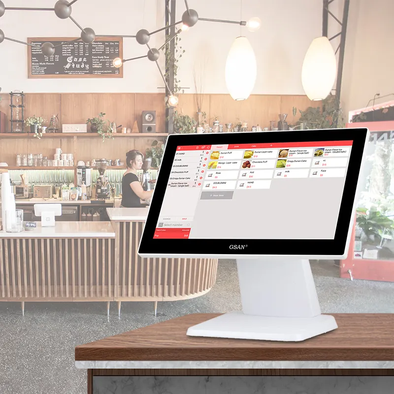 GS-A4 Restaurant Touch Pos Ponto de venda Ponto de caixa de caixa registrador Terminal