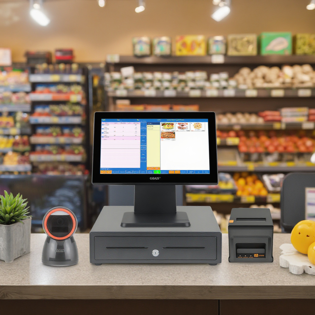 GS-A4 Windows Full Set Touch Pos Ponte de caixa de venda Terminal do sistema de vendas