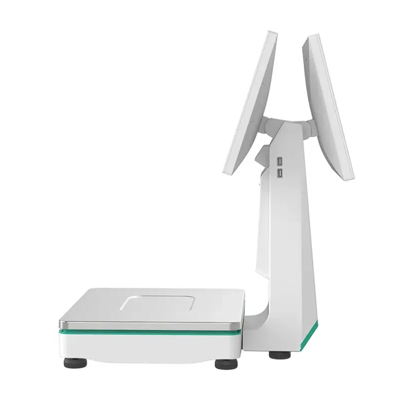 Toque em escala de pesagem de POS