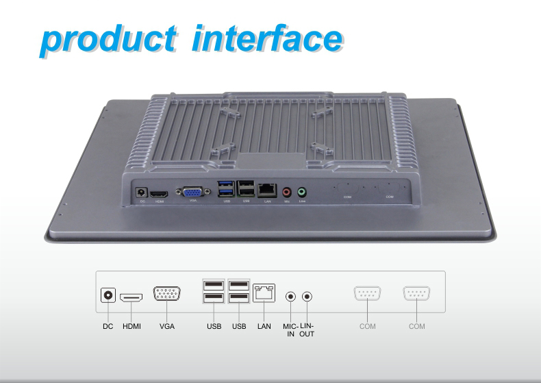 Interface do PC Industrial Touch