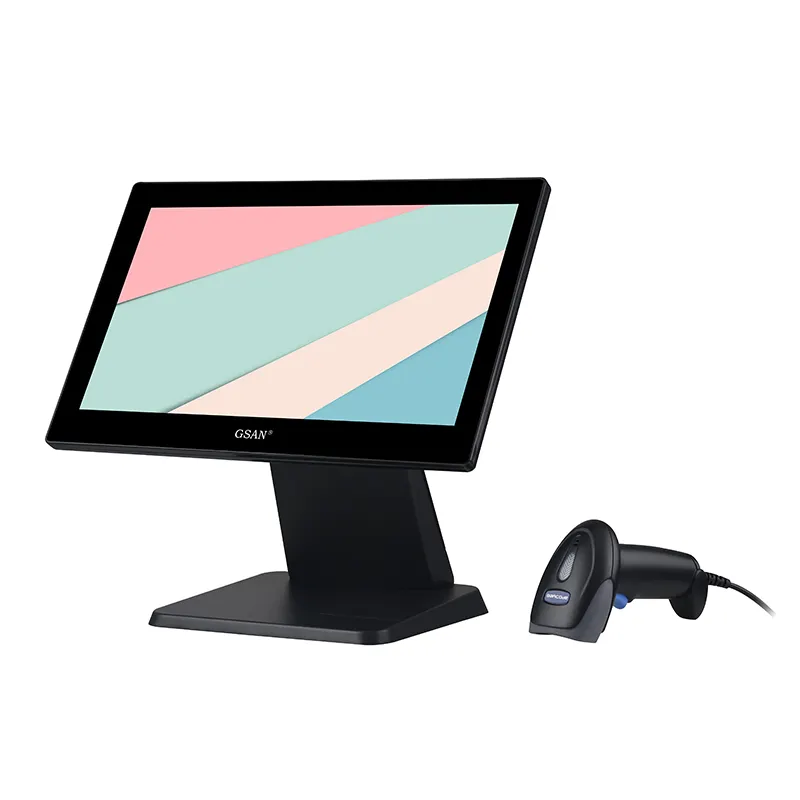 GS-A4 Windows Full Set Touch Pos Ponte de caixa de venda Terminal do sistema de vendas