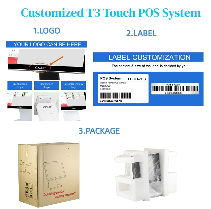 Sistema POS T3 personalizado
