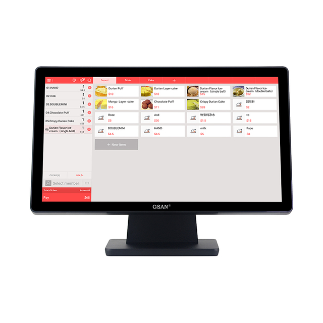 GS-2105 Monitor de tela de toque capacitiva de grau industrial