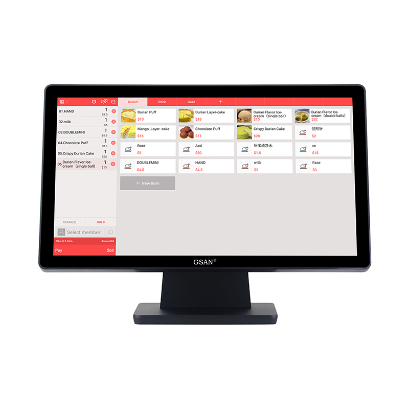 GS-2105 Monitor de tela de toque capacitiva de grau industrial