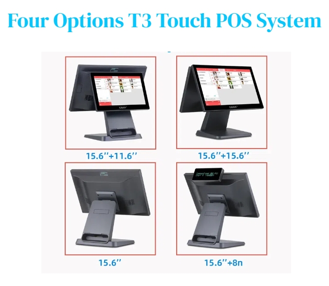 Quatro opções T3 POS Sistema
