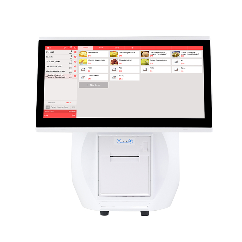 15,6' Sistema POS com tela de toque para computador de pagamento tudo em um