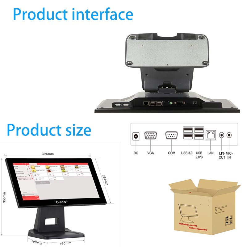 Interface e tamanho do sistema pos A4