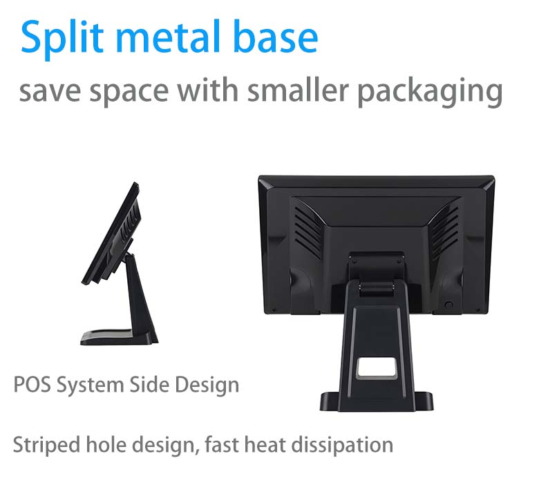 Base de metal dividida em sistema pos A4