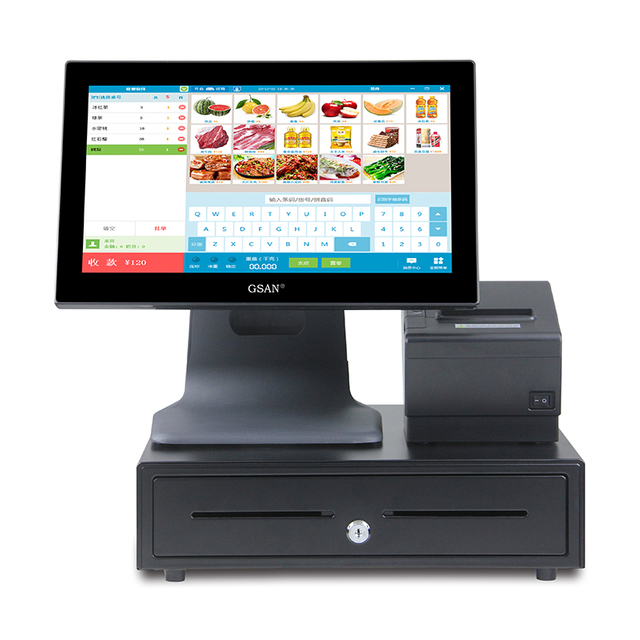 GS-A4 SET Set Touch Screen POS Ponto de venda Sistema de terminais de venda para venda