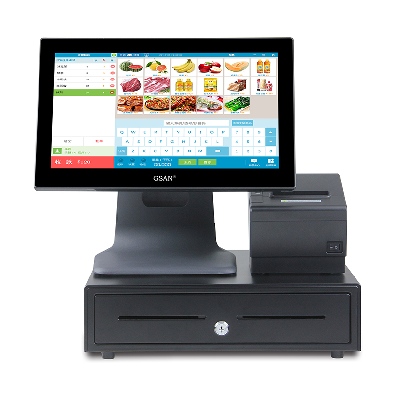 GS-A4 SET Set Touch Screen POS Ponto de venda Sistema de terminais de venda para venda