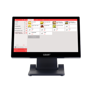 GS-A0 atacado desktop dobrável sistema pos com tela de toque de 15,6 polegadas para restaurante